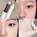 Kakashow double-ended concealer pen waterproof anti-sweat concealer for acne marks, dark circles, tear troughs, and lying silkworm concealer