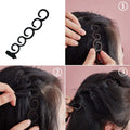 6-piece hair styling tool set, hair pulling needle, centipede hair braider, ball head bud hair tie, secret comb hair styler