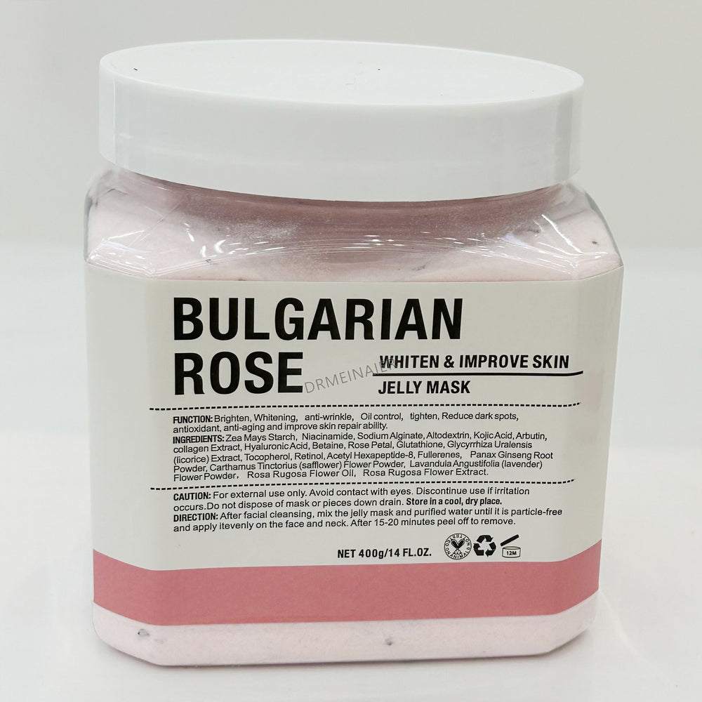 rose quartz jelly mask powder - age-defying, hydrating, brightening, collagen-boosting, gold quartz soft mask powder 400g