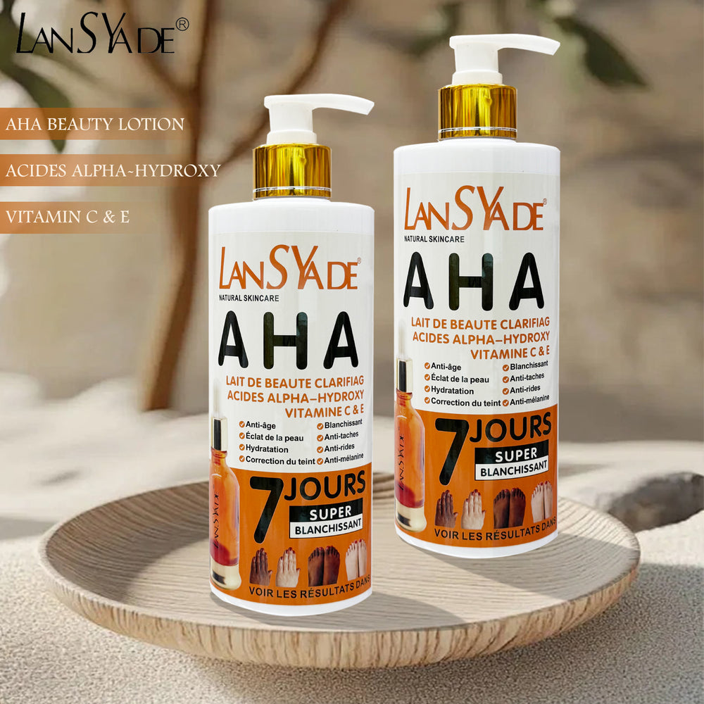 english aha fruit acid body essence lotion skin tone correction to remove melanin, more moisturizing and more moisturizing export