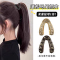 Metal high ponytail fixed full diamond v-shaped back of head hair shark clip female k-styleeleganteasiest for match gripper headwear