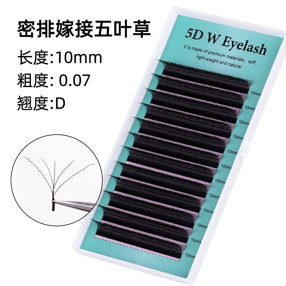grafted eyelash extensions, w-shaped 5d wefted diy lashes, soft & lightweight, pre-made volume lashes, ultra-soft eyelash extensions