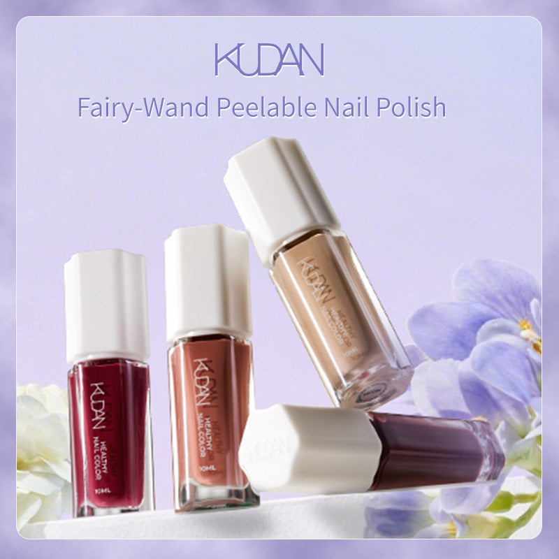 Kudan pure english cross-border special water-based nail polish no baking long-lasting quick-drying peelable 10ml polish