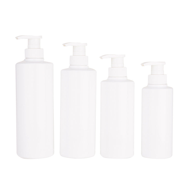 300ml400ml500ml600ml bathroom care white simple shower gel bottle shampoo bottle pet bottle