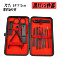 black 24-piece nail clipper set stainless steel nail clipper complete manicure manicure set spot wholesale