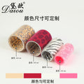 printed nylon hair rollers, available in multiple sizes. leopard print and heart pattern magic curlers, customizable