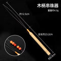 Special wooden handle crochet hook for hair extensions with tongue wig hair extension hook feather hair extension crochet hook tool manufacturer