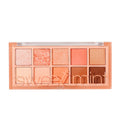 Sweet mint ten-color eyeshadow palette - shimmer, matte, fine glitter - student-friendly, everyday, affordable, cement earth tones