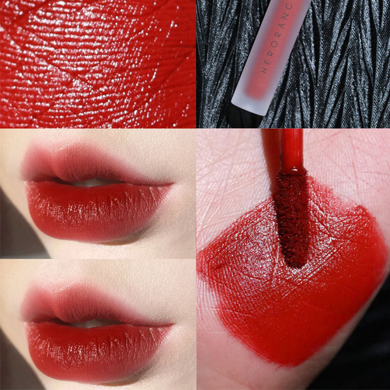 Herorange twilight milkshake velvet lip clay - matte, transfer-proof, and flattering for all skin tones