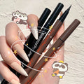 Makeup xixi lingmu deep automatic eyeliner waterproof long-lasting non-smudge hard tip black brown eyeliner pen