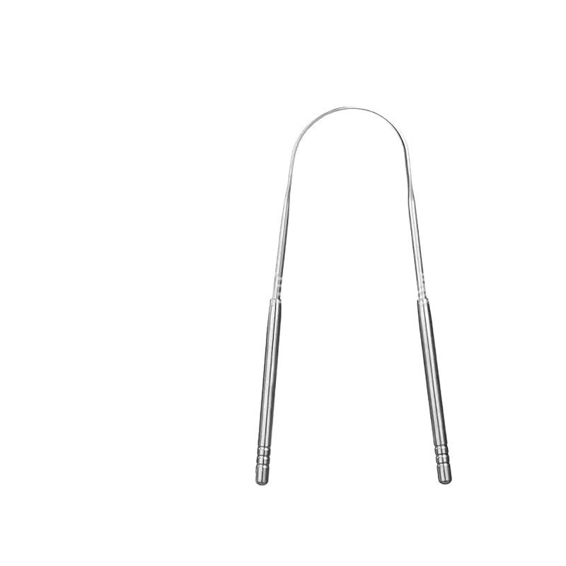 Stainless steel tongue scraper tongue cleaner tongue scraper plate tongue brush oral cleaning tool suit manufacturer in stock