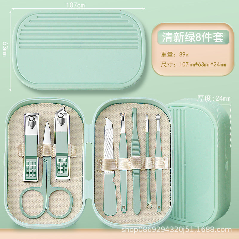 nail clipper set manicure tool 14-piece stainless steel nail clipper portable manicure tool set