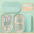 Light green nail clipper set 8 pieces
