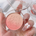 Kakashow vitality girl gradient blush matte fine shimmer student party daily whitening peach milk tea color rouge