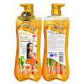turmeric shower gel long-lasting fragrance gentle cleansing and purifying skin milk papaya bubble shower gel 1l