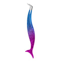 Anti-stick tweezers: high-value, rainbow gradient fishtail double-ended non-stick false eyelash applicator tool