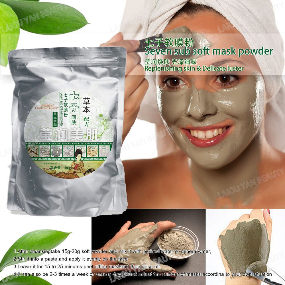 Leo yanmei milk brightening & hydrating soft mask powder - nourishing & moisturizing professional skincare collagen mask powder 800g