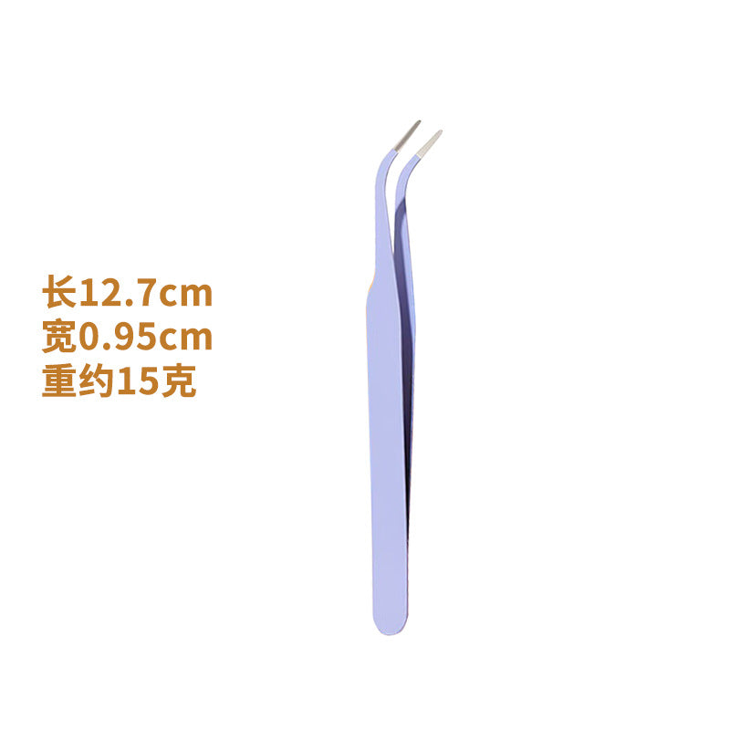 Eyelash extension tweezers set - professional lash artist tools: dolphin, golden feather, and flower tweezers - wholesale