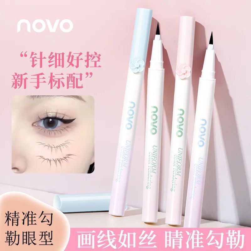 Novo flower eye liquid eyeliner pen slim quick-drying long-lasting waterproof not easy to smudge lower eyelashes silkworm eyeliner pen