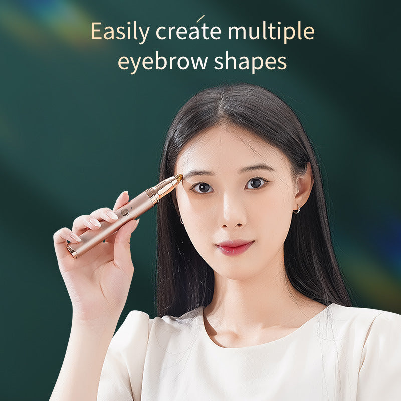 2-in-1 long-lasting electric eyelash curler - sunflower style electric eyelash curler & eyebrow/lip hair remover