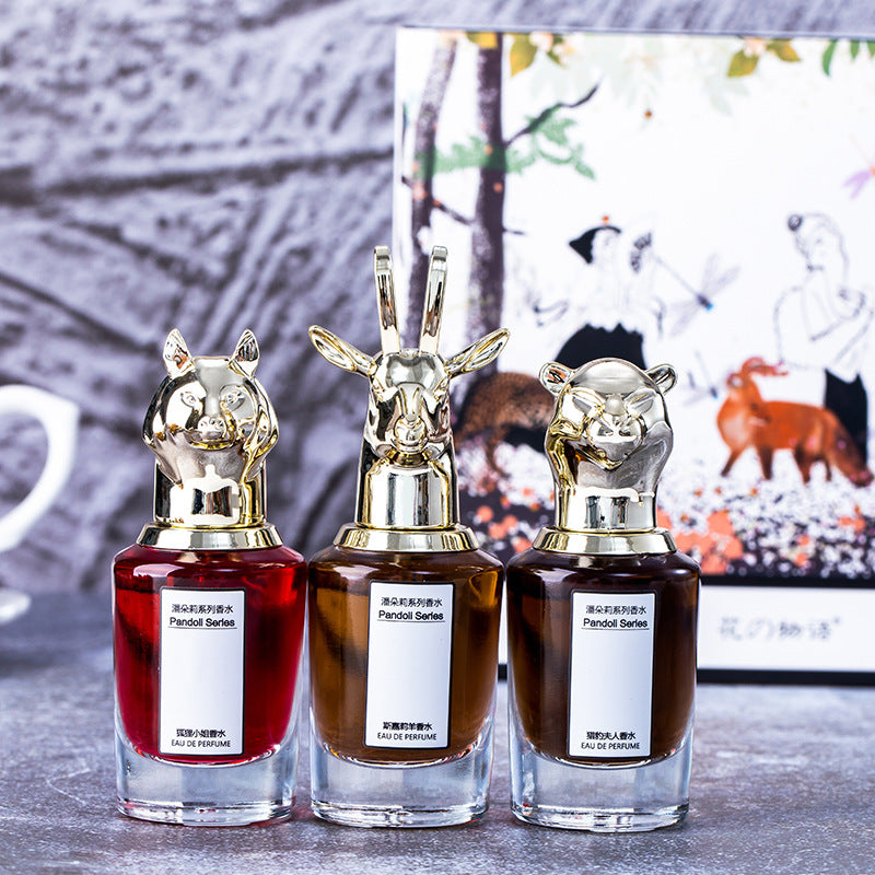 Animal head perfume set - premium fragrance gift box for men and women - tiktok hot seller - french perfume for women