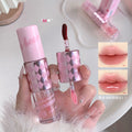 Gege bear velvet mist double-ended lip glaze - matte, shimmer, and glossy lipstick for a flawless, brightening finish