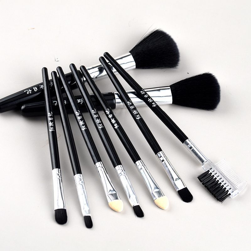 Beauty tools red makeup diary 5-piece makeup brush set - portable blush brush, eyeshadow brush, eyebrow brush combination