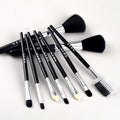 Beauty tools red makeup diary 5-piece makeup brush set - portable blush brush, eyeshadow brush, eyebrow brush combination