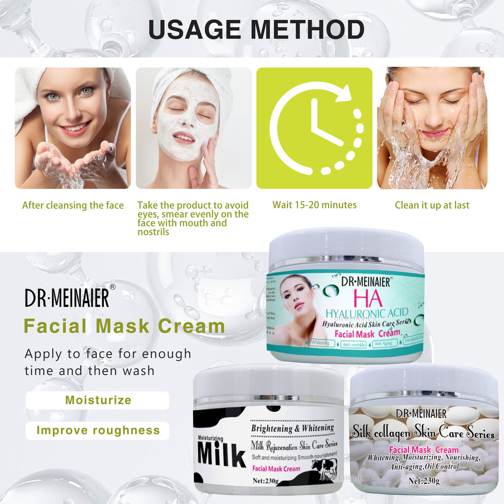 export brightening mask cream - oil control, blackhead removal, cleansing clay mask, hydrating, moisturizing, nourishing, apply & leave-on sleeping mask