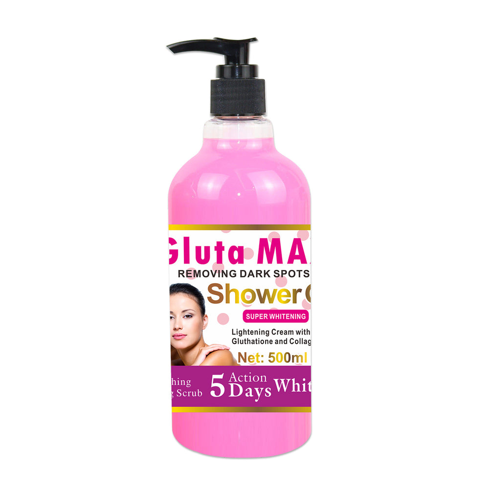 turmeric scrub shower gel 500ml - rich lather, refreshing, moisturizing body wash with carrot extract - export quality