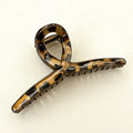 French leopard print gripper for women 2026 new arrivalclassy shark clip large easiest for match back of head hair clip headwear