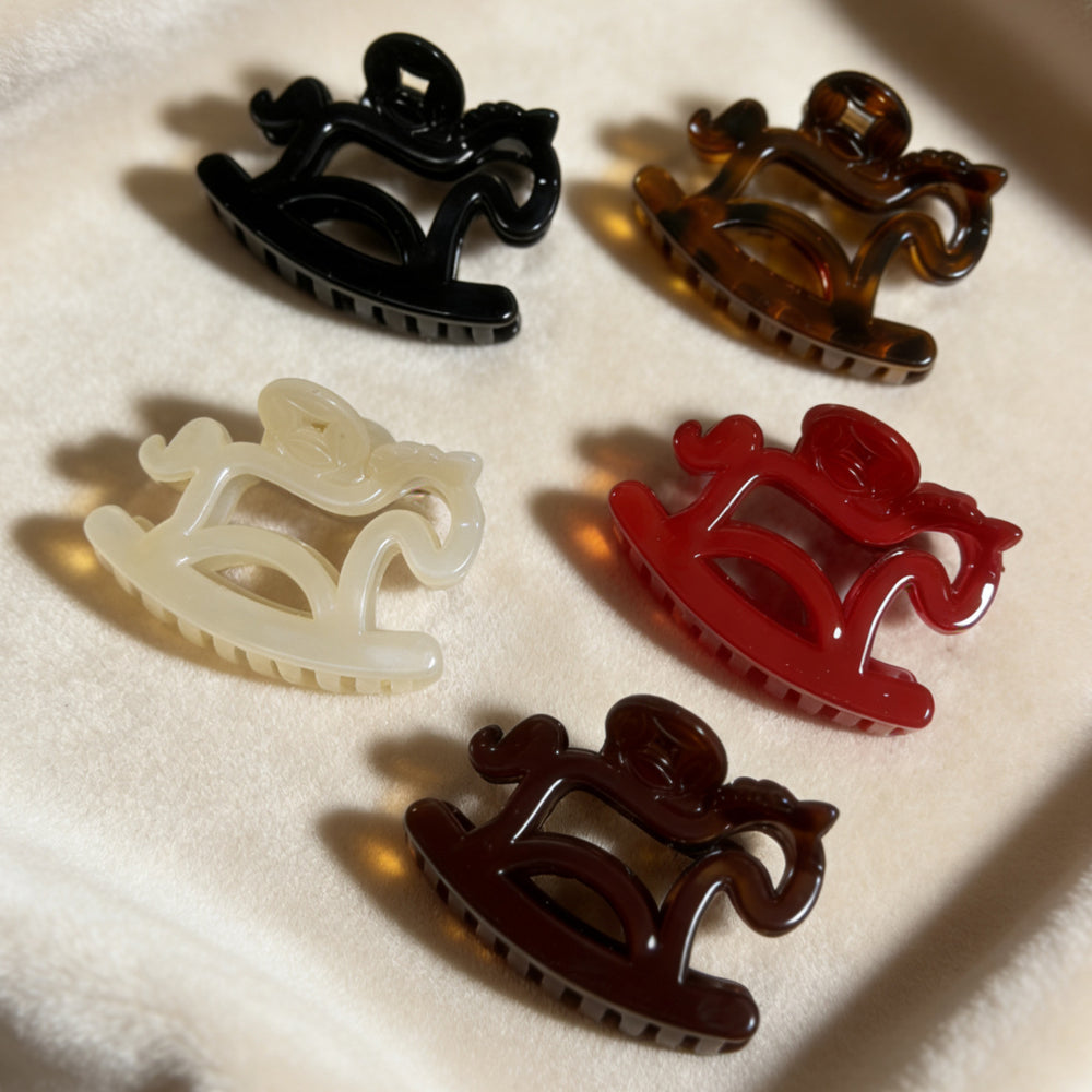 Korean style hollow pony clip for women, back of head updo claw clip, high-end shark clip, unique hair clip, new hair accessories