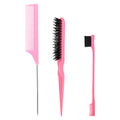 Hairdressing comb, three rows of pointed tail comb, fluffy hair, hair comb, hair cleaning tool, various combs, cleaning brush