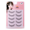 Popular fake eyelashes, thick and long fishtail + a-shaped hair, messy comic little devil, transparent stem lower eyelashes
