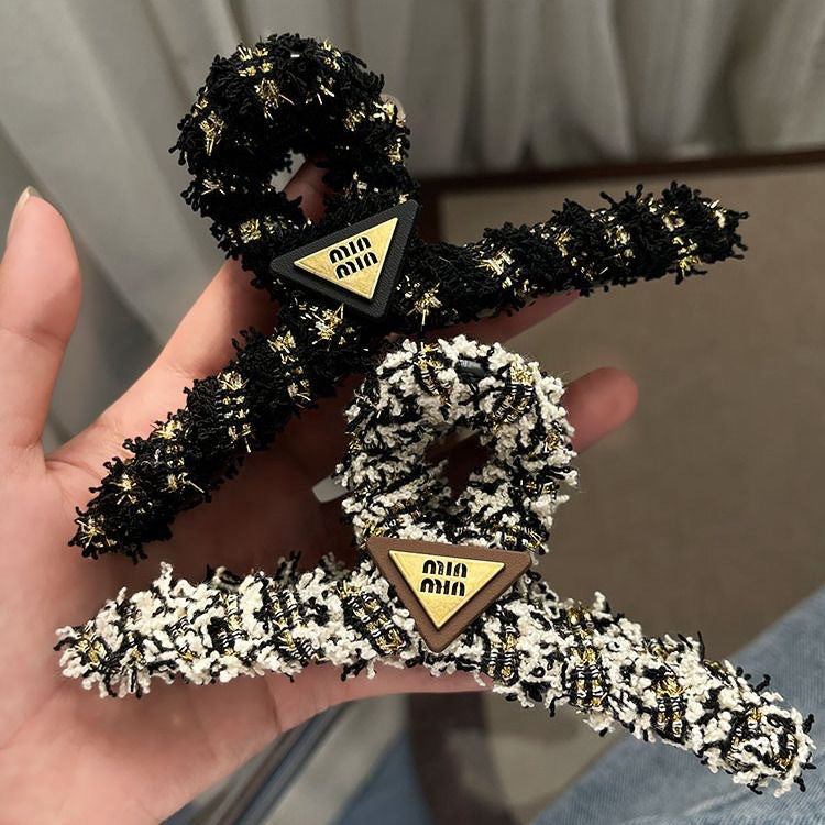 Xiaoxiangfeng stuffed gripper hair accessories large new arrivalfrenchclassy sense of the back of the head hair shark clip hairpin headwear