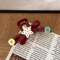 Sweet and fun polka dot star button gripper large bows shark clip hairpin hair clip for large hair volume