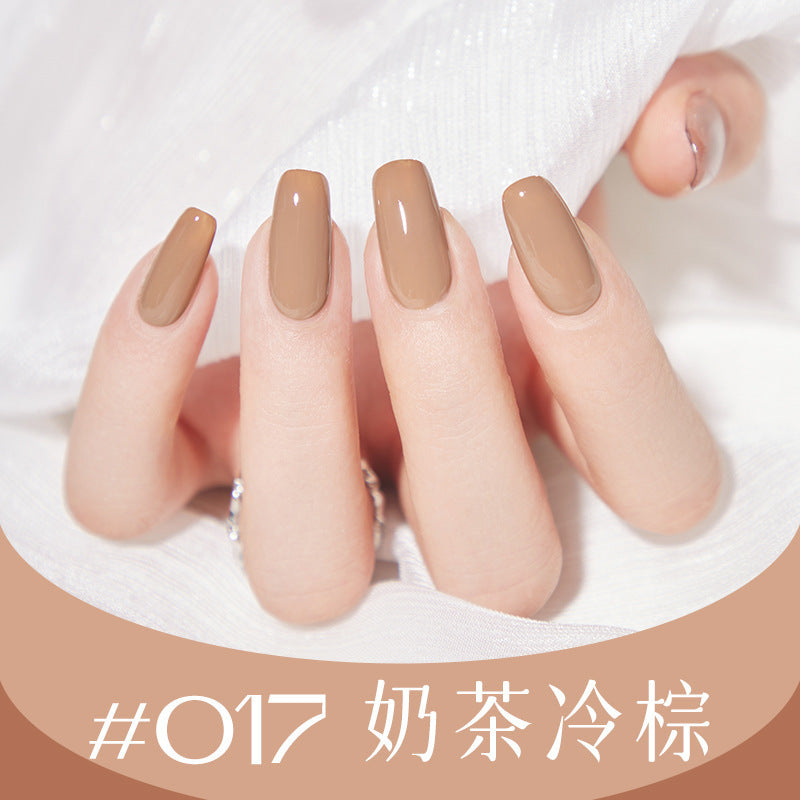 Nail polish, no baking, quick drying, long-lasting, tearable, fall and winter peelable, water-based, transparent nude color, nail salon nail polish wholesale
