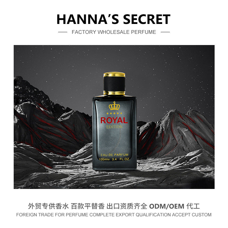 exclusive men's cologne, fresh and long-lasting fragrance, light perfume, foreign trade elegant men's perfume wholesale