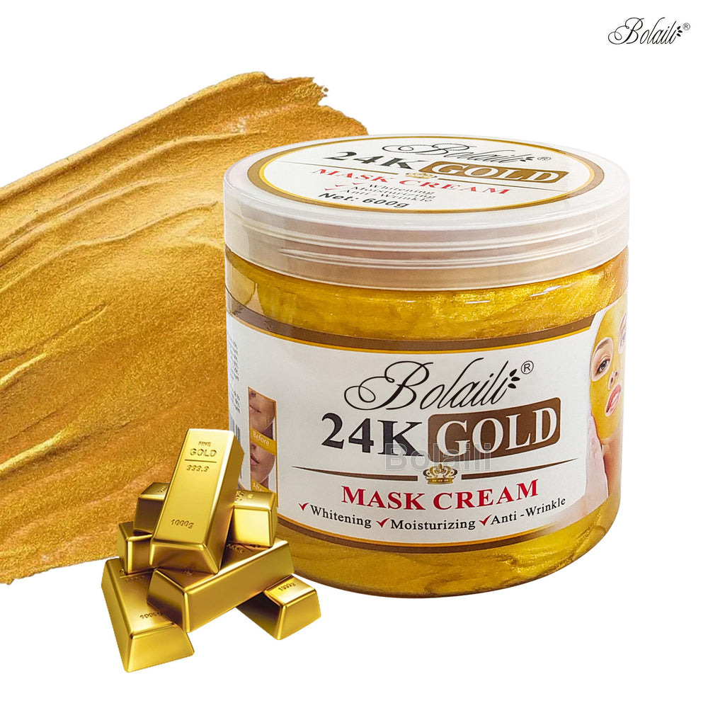 24k gold gel mask cream - hydrating, moisturizing, repairing, overnight mask - export cream 600g