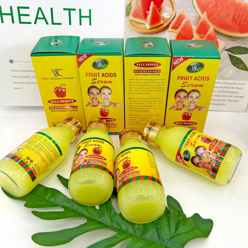 vsc 7-day fruit amino acid serum 125ml - whitening, repairing, brightening, and moisturizing essence - export quality