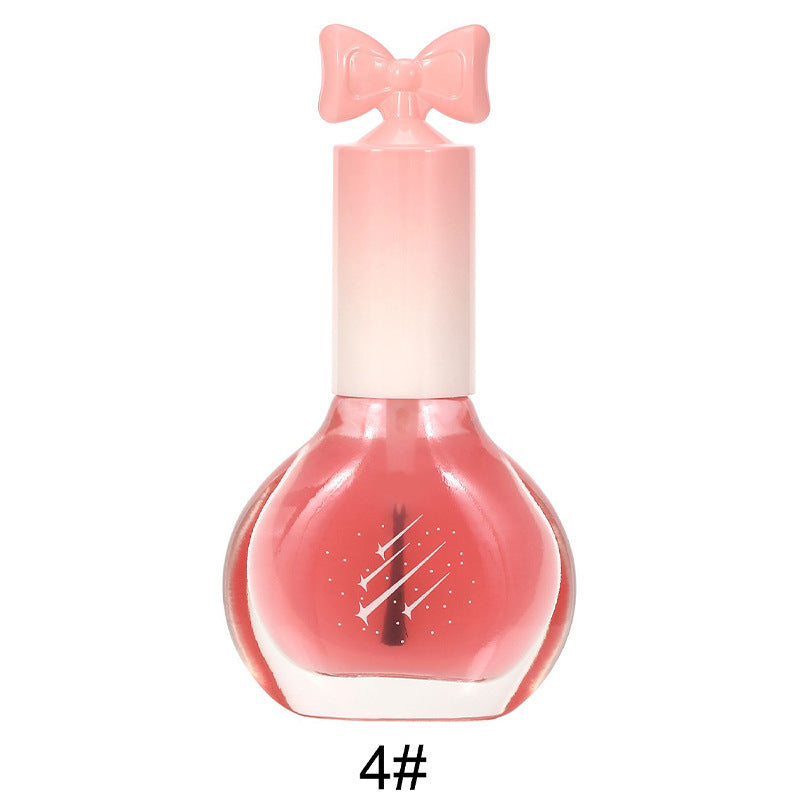 Nail polish, no baking, quick drying, non-tearable, nude color, sequined bottom oil, wine red cherry oily nail polish, wholesale