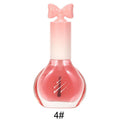 Nail polish, no baking, quick drying, non-tearable, nude color, sequined bottom oil, wine red cherry oily nail polish, wholesale