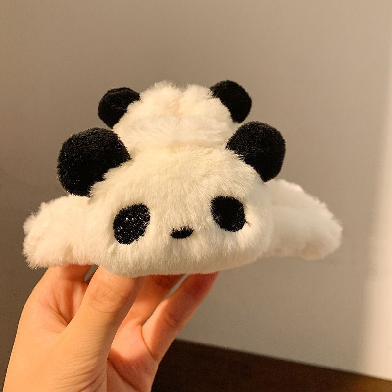 Stuffed gripper female fall and winter large hair clip classy sense ins shark clip hair volume multi-plate hair clip headwear hair accessories
