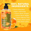 Export fresh orange vc essential oil 500ml facial body brightening moisturizing black removing massage oil naranja oil