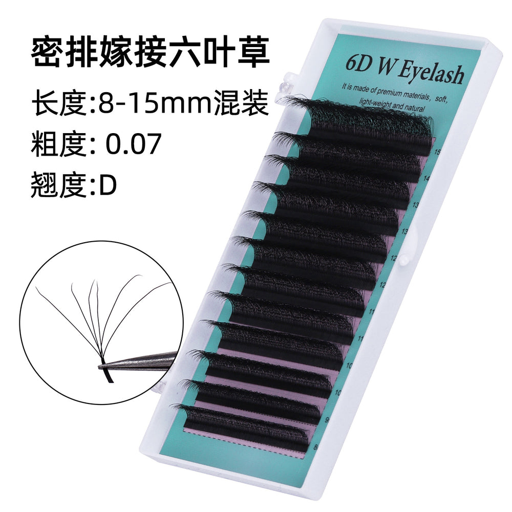 Planting and grafting dense eyelashes, super soft 0.07yy single root 6d non-scattering root, one second blooming, beauty eyelashes, exclusive for beauty