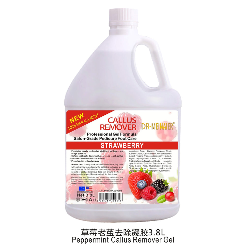 3.8l exfoliating dead skin callus remover gel gel cleans calluses, rejuvenates skin, moisturizes feet