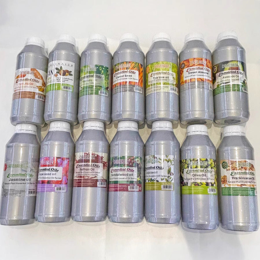 natural plant massage oil 1000ml touch essential oil gray bottle oil export wholesale
