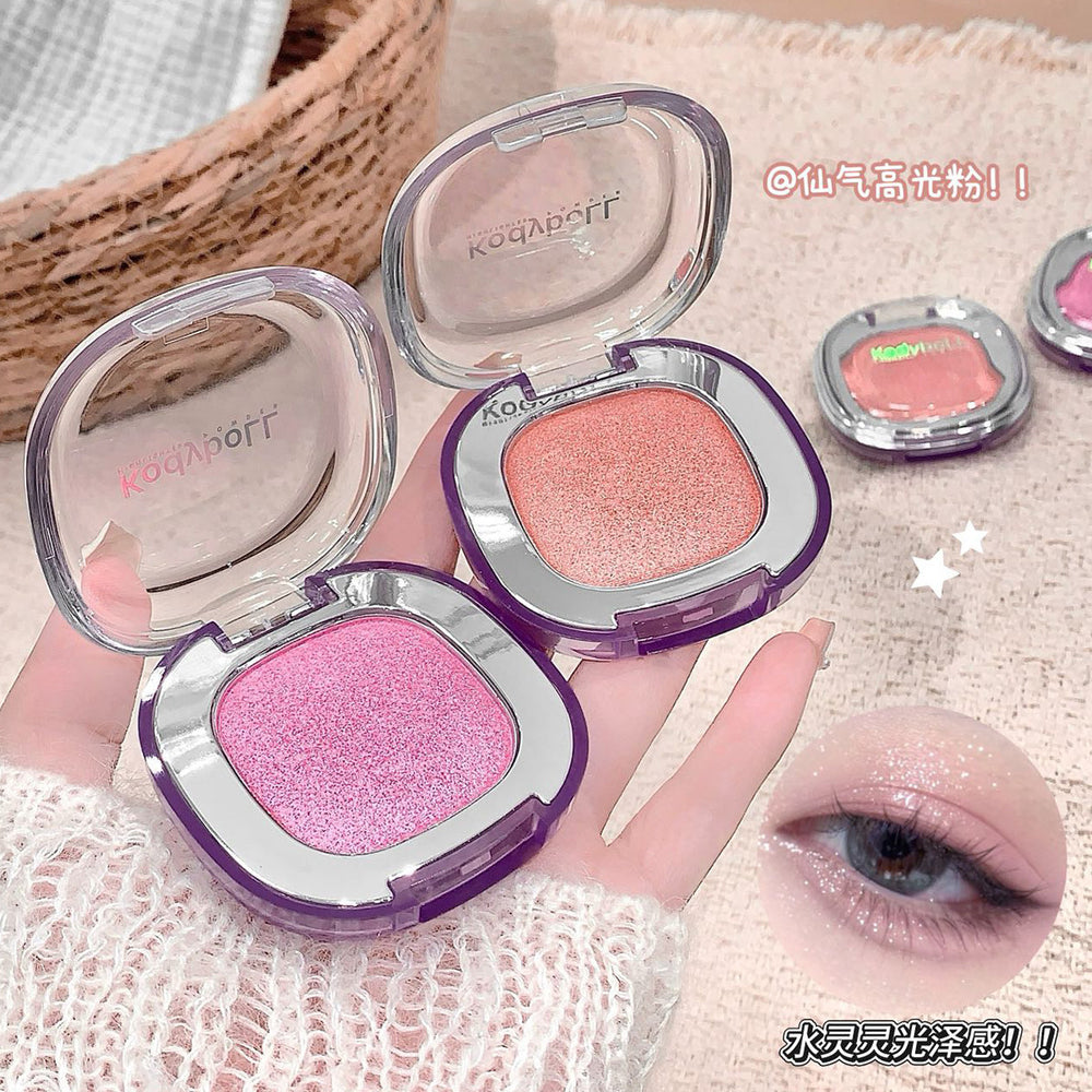 Kodyboll clear focus highlighter powder atmosphere burst pearlescent fine shimmer stereo brightening highlighter blush all in one