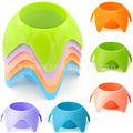 Beach cup coasters - traveler's essential outdoor organizer tray - plastic cup holder - 5-pack - cross-border hot seller