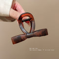 Frosted tortoiseshell bow shark clip back head hair clip hair clip for women classyelegant hair clip